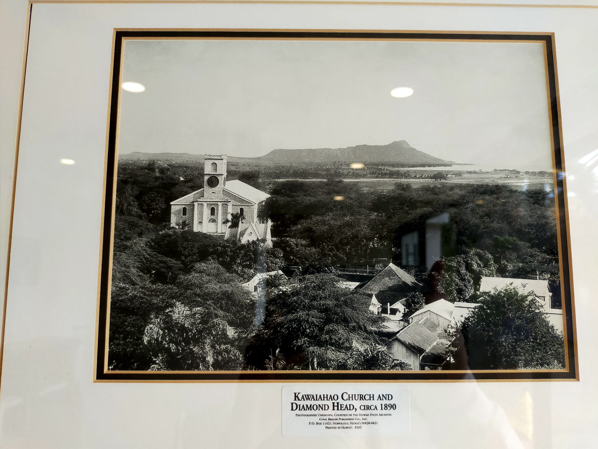 1890年頃 カワイアハオ教会＆ダイアモンドヘッド
